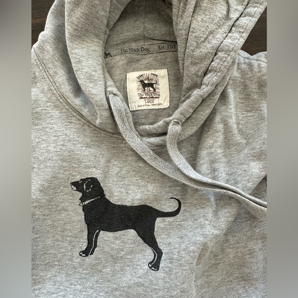 The Black Dog Heather Gray Hoodie